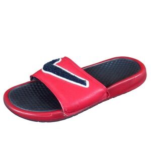 Nike‎ Benassi JDI Chenille Men Sandal Slide Size 7 Casual Red Synthetic